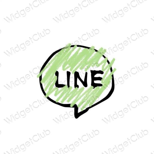 Estetske LINE ikone aplikacij