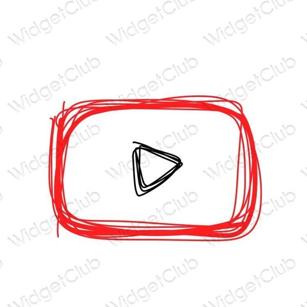 Biểu tượng ứng dụng Youtube thẩm mỹ