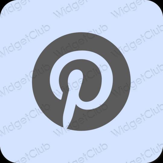 Thẩm mỹ màu tím Pinterest biểu tượng ứng dụng