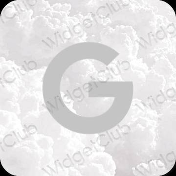 Stijlvol grijs Google app-pictogrammen