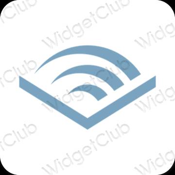 Ästhetische Audible App-Symbole