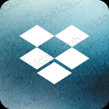 Pictograme pentru aplicații Dropbox estetice