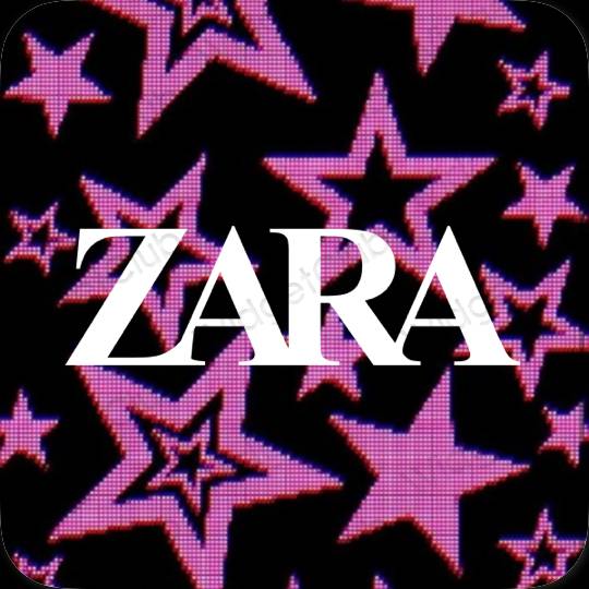 Aesthetic black ZARA app icons