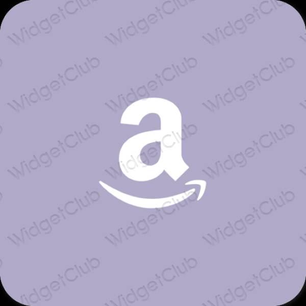 Esztétika pasztell kék Amazon alkalmazás ikonok