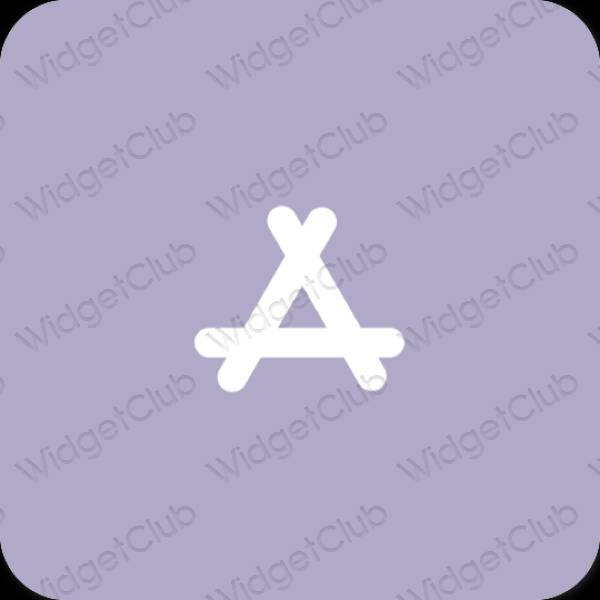 Esteetiline pastelne sinine AppStore rakenduste ikoonid