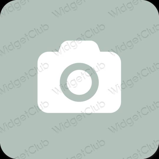 Естетичен зелено Camera икони на приложения