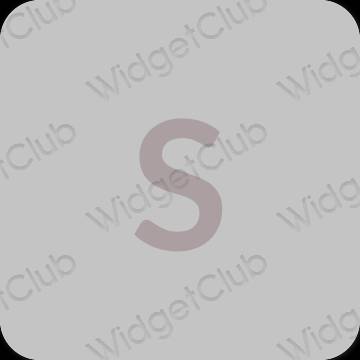 Estetisk grå SHEIN app ikoner