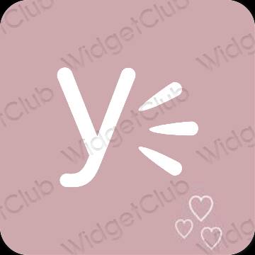 Esthetische Yahoo! app-pictogrammen