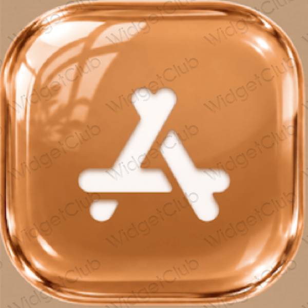 Ესთეტიური ყავისფერი AppStore აპლიკაციის ხატები