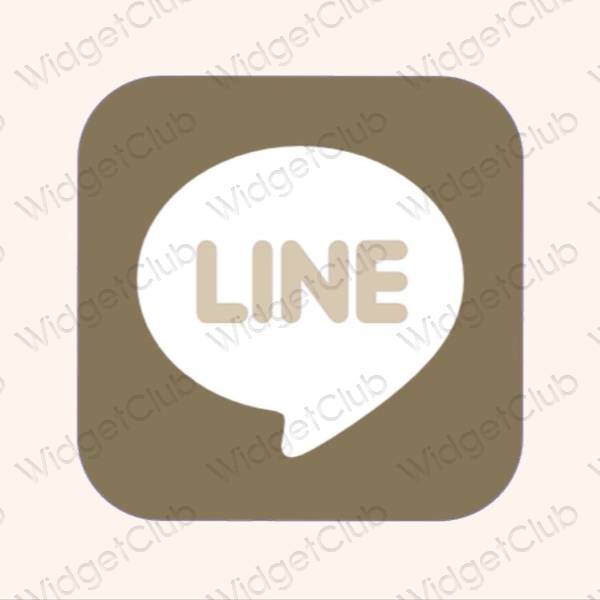 Esthetische LINE app-pictogrammen