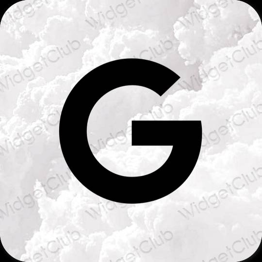 Estetic negru Google pictogramele aplicației
