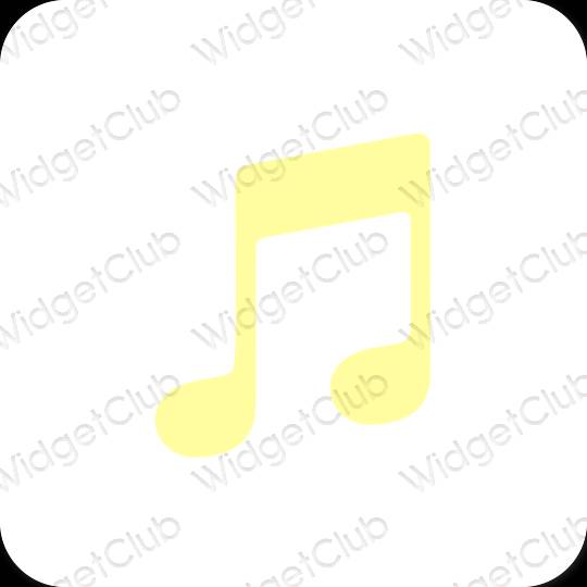 Esthetische Apple Music app-pictogrammen