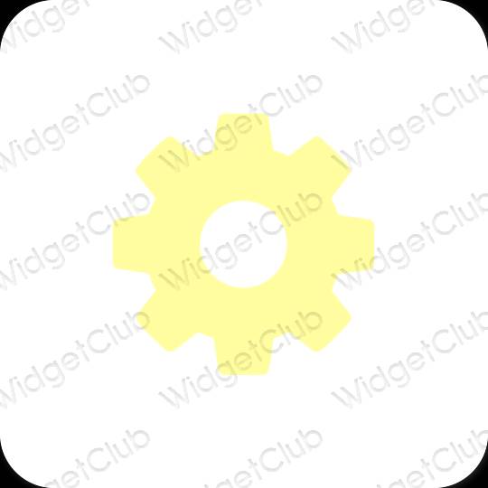 Esthetische Settings app-pictogrammen
