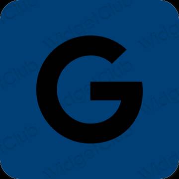 Estetický modrý Google ikony aplikací