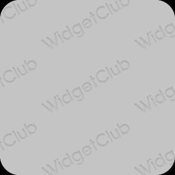 Estético cinzento AppStore ícones de aplicativos
