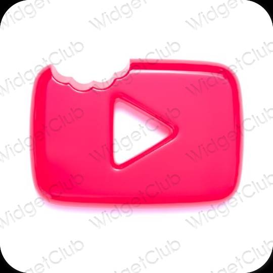 Icônes d'application Youtube esthétiques