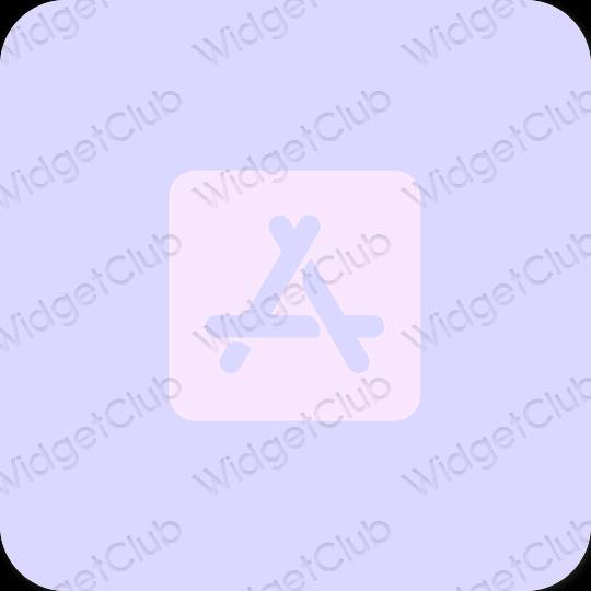 Esteettinen violetti AppStore sovelluskuvakkeet