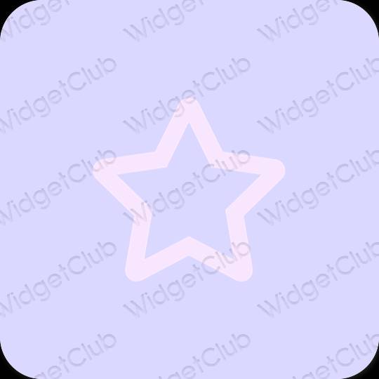 Estético roxo Simeji ícones de aplicativos