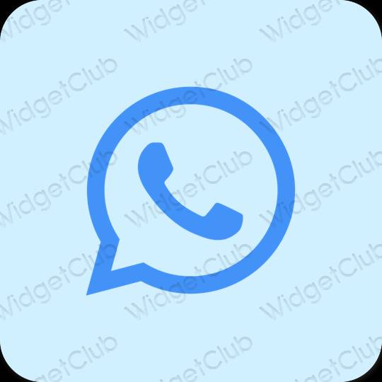 Stijlvol paars WhatsApp app-pictogrammen