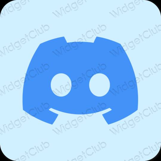 Ästhetisch pastellblau discord App-Symbole