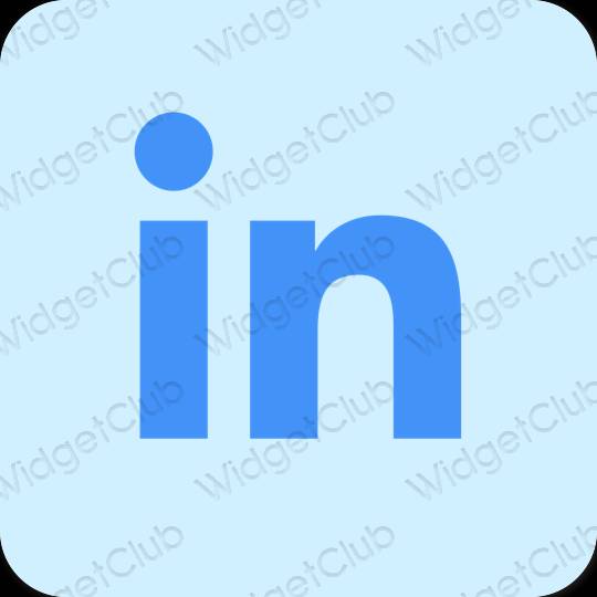 审美的 紫色的 Linkedin 应用程序图标