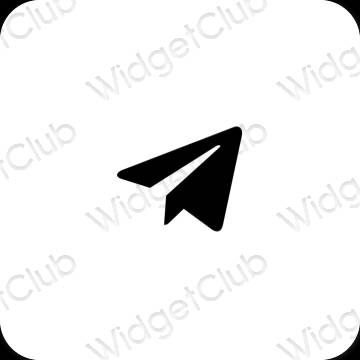 Estetické ikony aplikácií Telegram