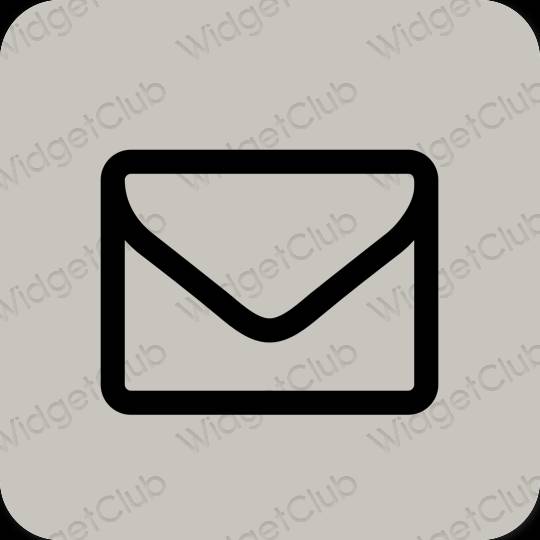 Estetsko bež Mail ikone aplikacij