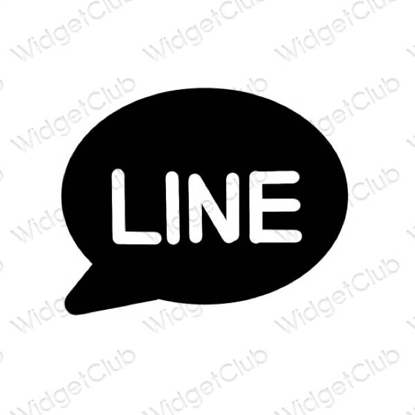 ესთეტიკური LINE აპლიკაციის ხატები
