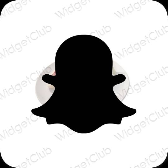 រូបតំណាងកម្មវិធី snapchat សោភ័ណភាព