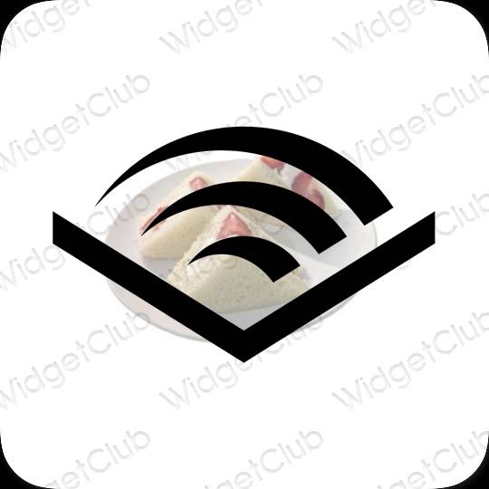 រូបតំណាងកម្មវិធី Audible សោភ័ណភាព