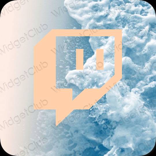 Estetik narıncı Twitch proqram nişanları