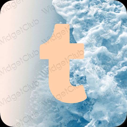 Ästhetisch Orange Tumblr App-Symbole