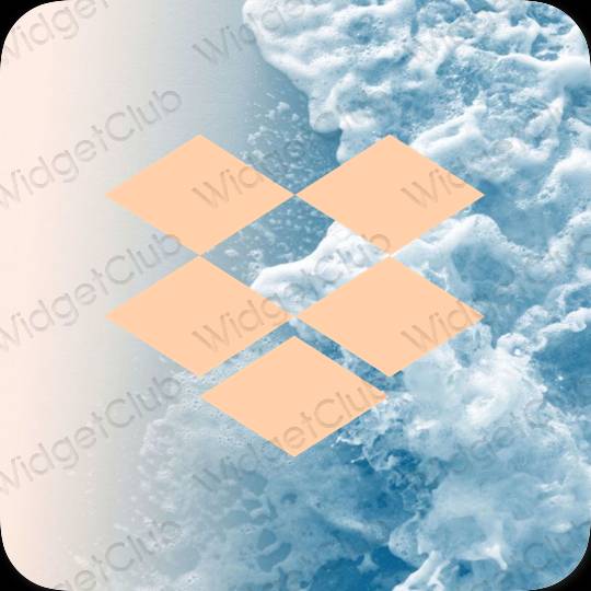 审美的 橘子 Dropbox 应用程序图标
