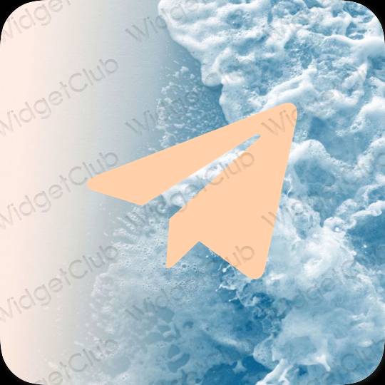 审美的 橘子 Telegram 应用程序图标