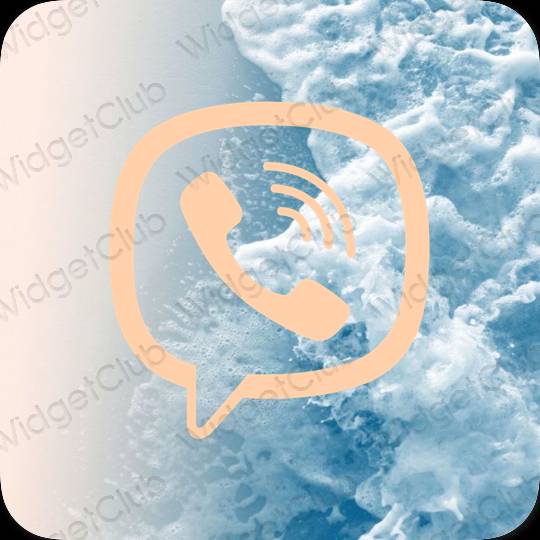 Эстетические Viber значки приложений
