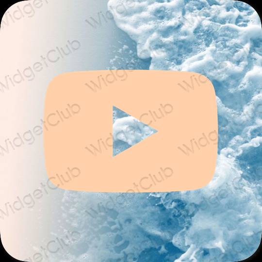 Estetico arancia Youtube icone dell'app
