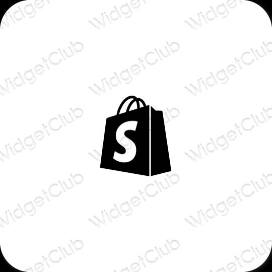 ესთეტიკური Shopify აპლიკაციის ხატები
