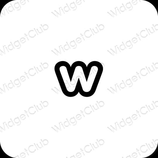 Estética Weebly ícones de aplicativos