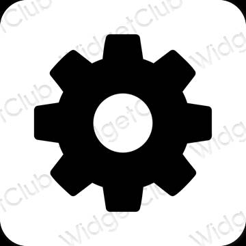 Esthetische Settings app-pictogrammen