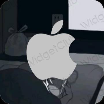Естетски сива Apple Store иконе апликација