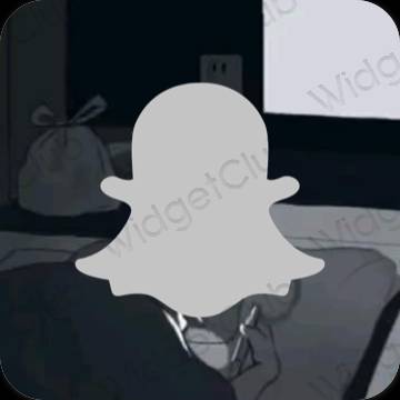 Estetinės snapchat programų piktogramos