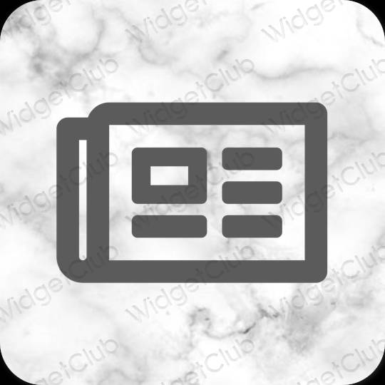 Естетичен сиво duolingo икони на приложения