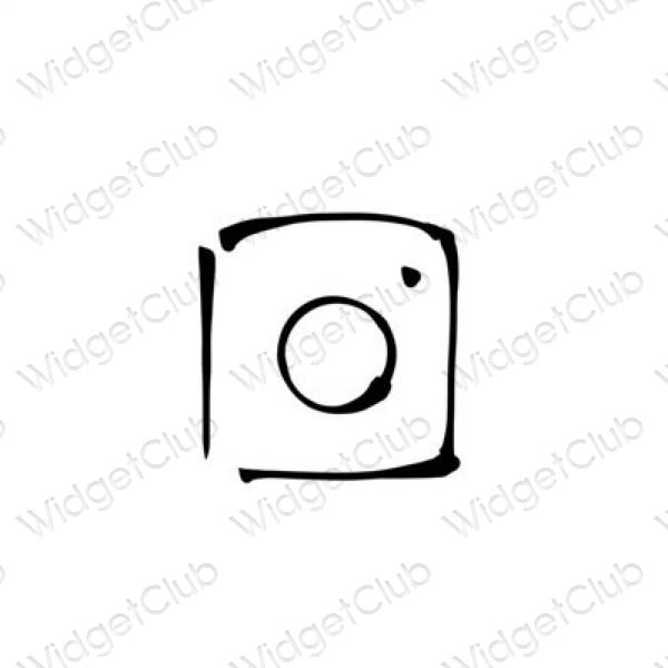 Estetické ikony aplikací Instagram