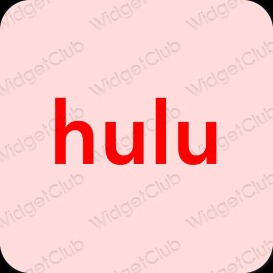 Stijlvol roze hulu app-pictogrammen