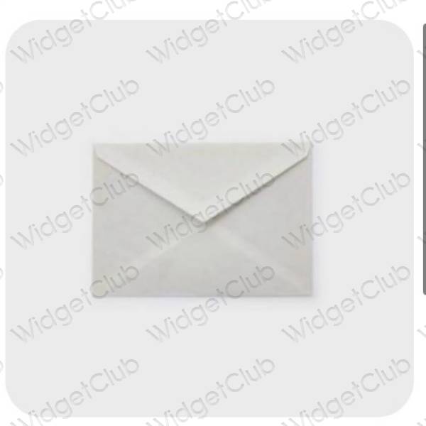 Estetico grigio Mail icone dell'app