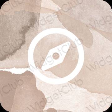 Esthetische Safari app-pictogrammen