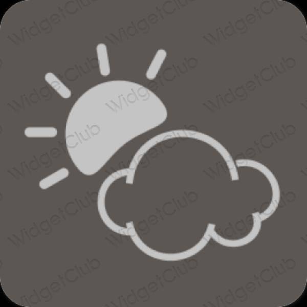 אייקוני אפליקציה Weather אסתטיים