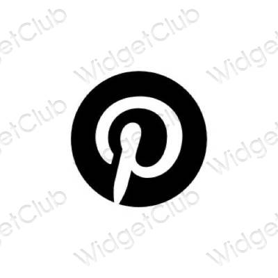 جمالية Pinterest أيقونات التطبيقات