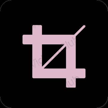 Stijlvol zwart CapCut app-pictogrammen
