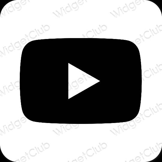 Icônes d'application Youtube esthétiques